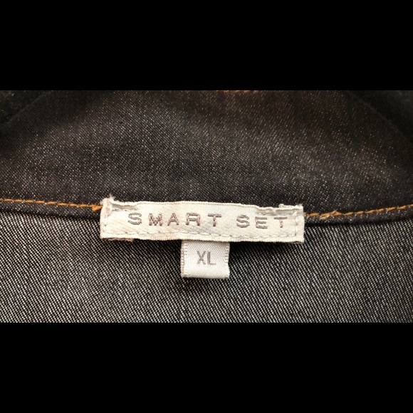 Stretch Denim Bomber Jacket - Picture 4 of 8